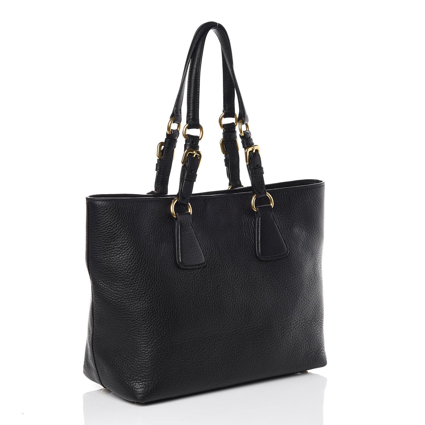 Vitello Daino Tote Black