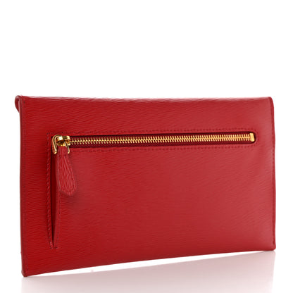 Prada Vitello Move Envelope Wallet Lacca 3 of 7