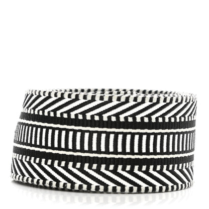 Hermes Toile Swift 50mm Sangle Cavale Shoulder Strap Black Ecru 2 of 6