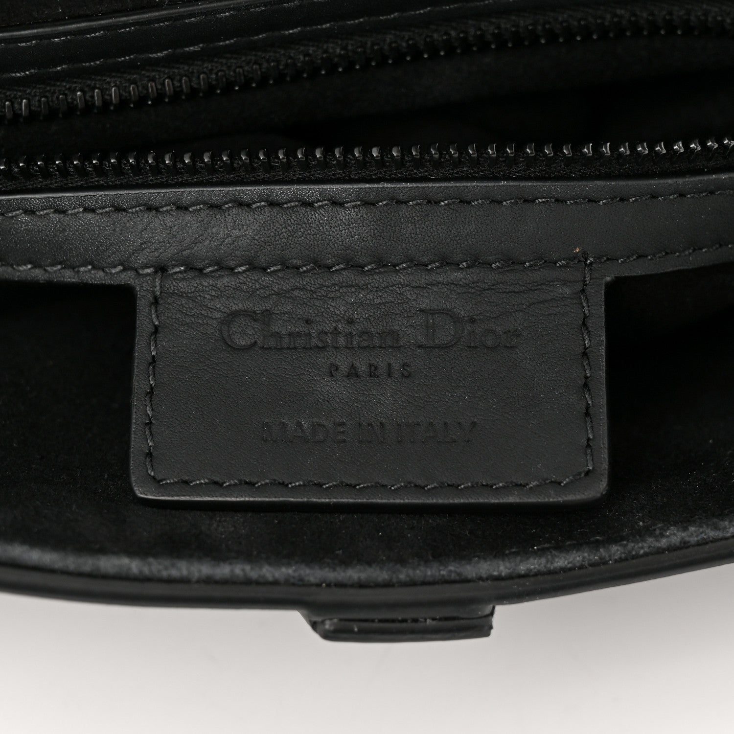 Christian Dior Ultra Matte Calfskin Saddle Bag Black 6 of 12