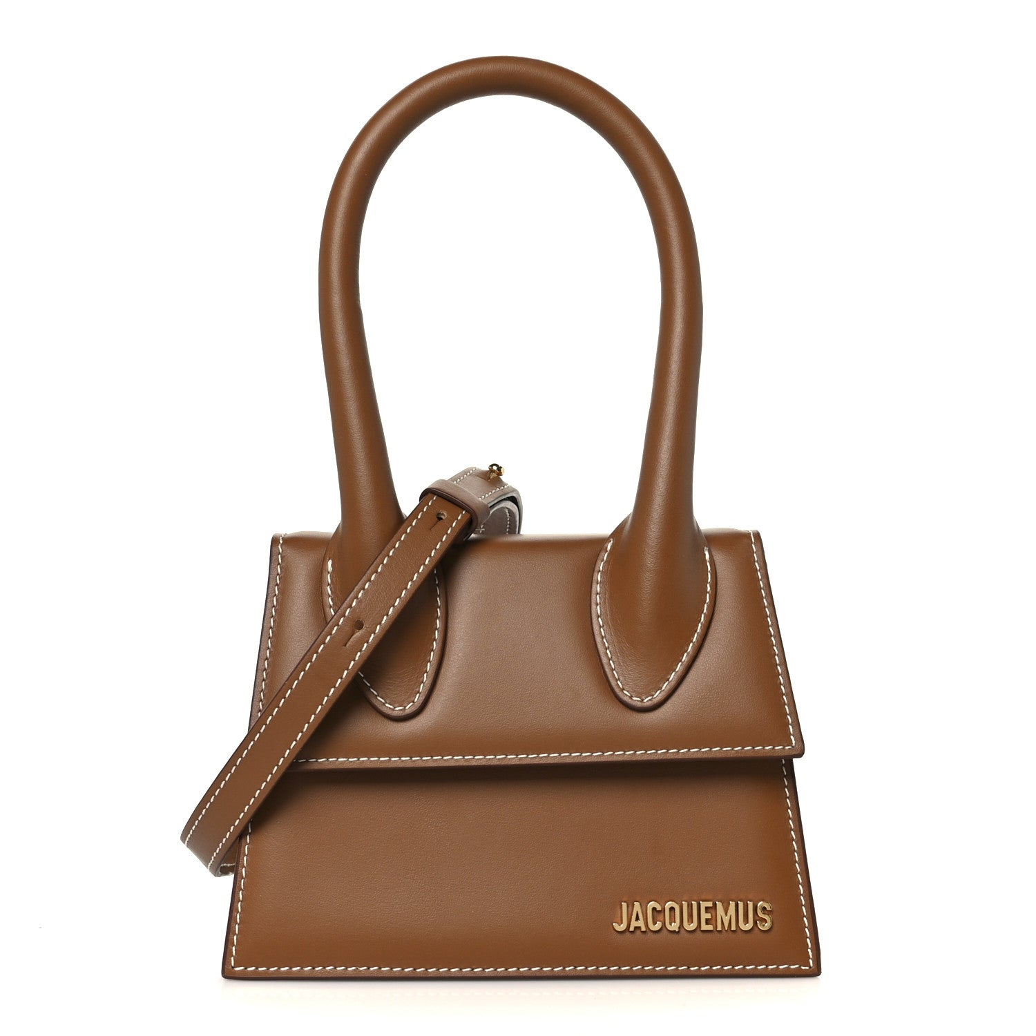 Jacquemus Smooth Calfskin Le Chiquito Moyen Light Brown 1 of 9