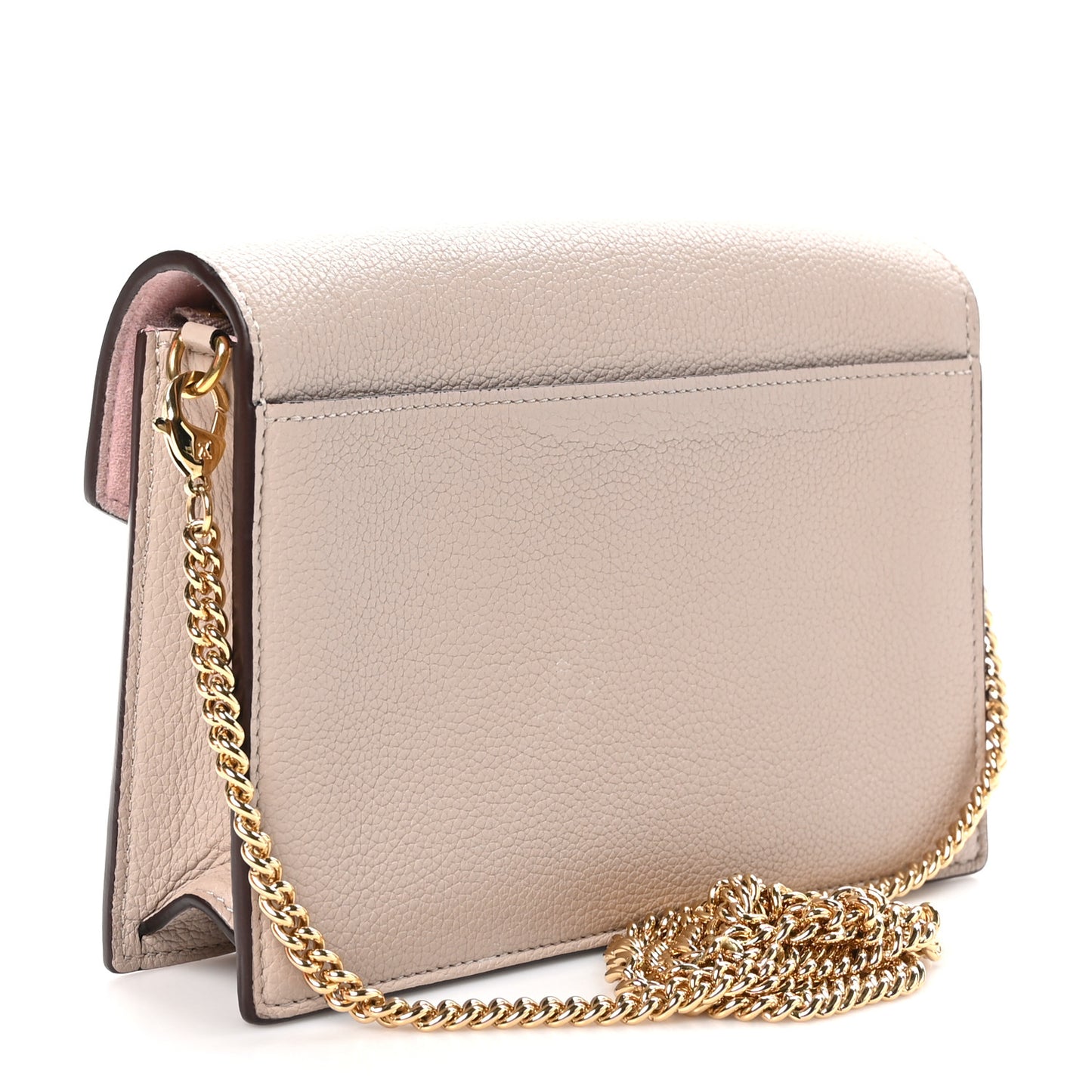 Soft Calfskin My Lockme Chain Pochette Greige