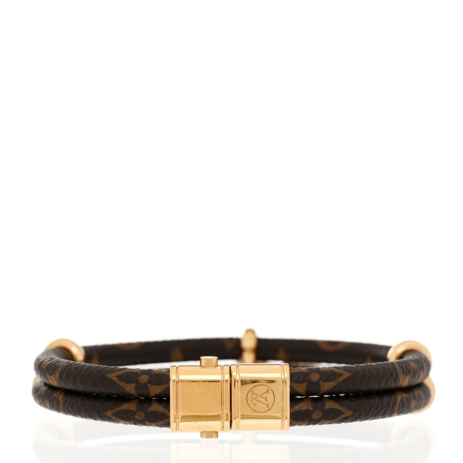Louis Vuitton Monogram Keep it Twice Bracelet 19 3 of 4