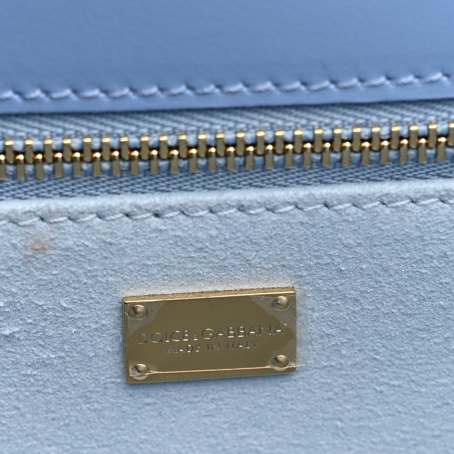 Calfskin DG Logo Flap Crossbody Bag Glicine