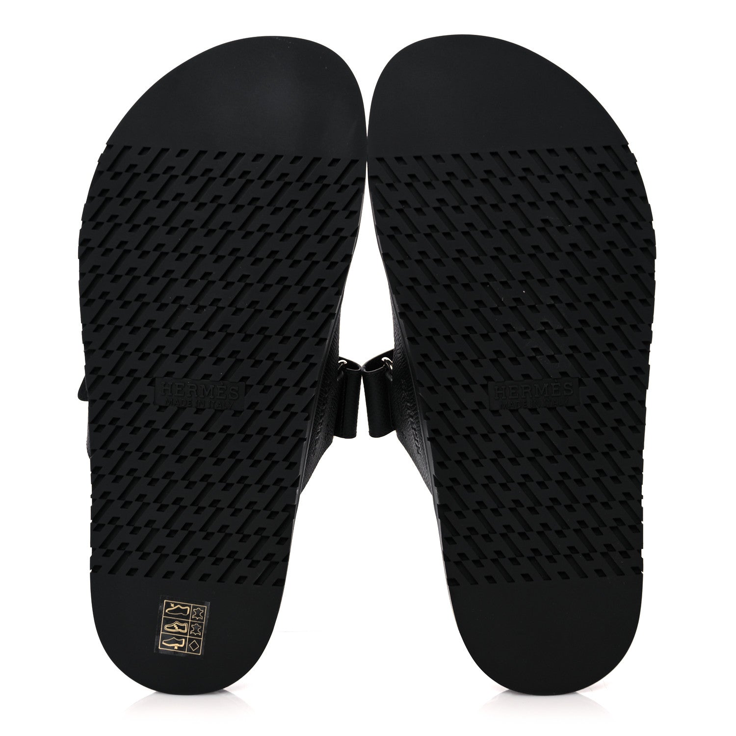 Hermes Epsom Calfskin Graff Hermes Mens Chypre Sandals 41 Black 5 of 8