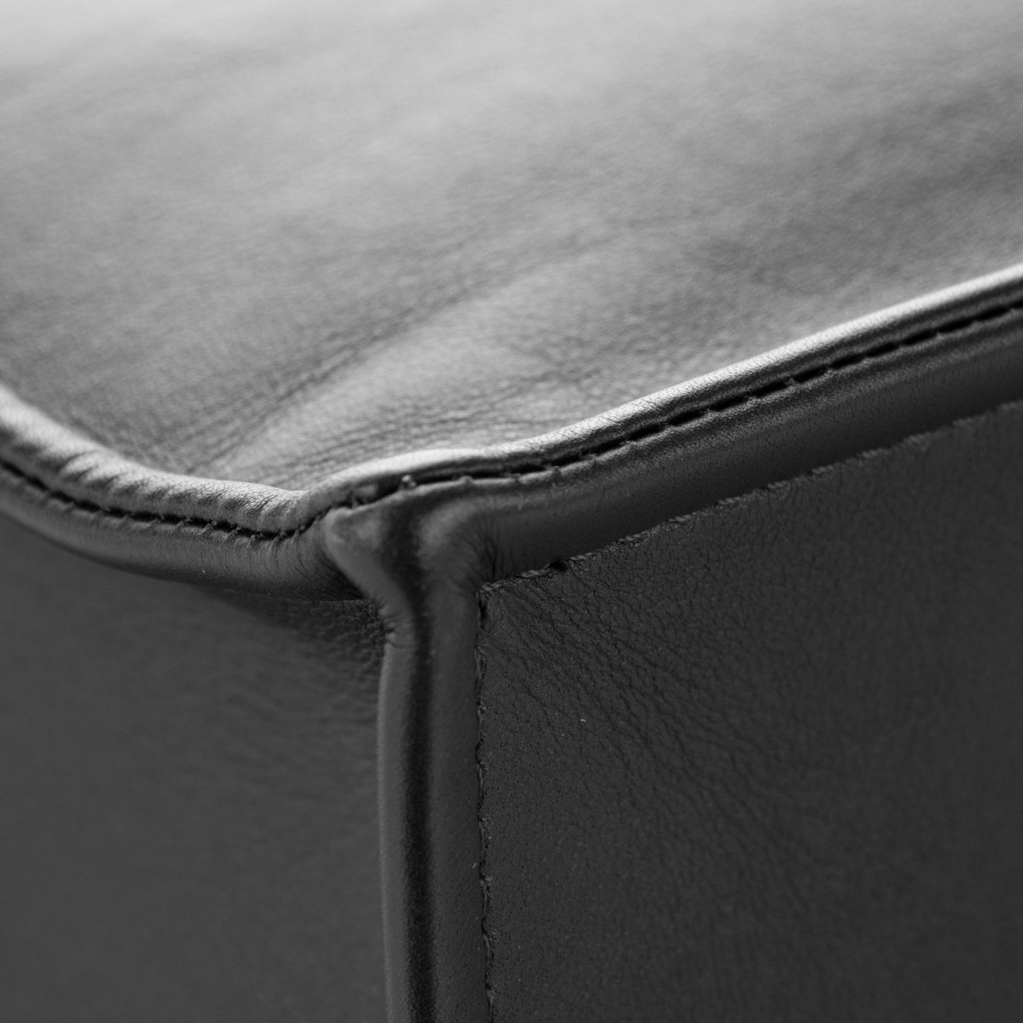 Calfskin Bi-Color Large Boy Tote Black Navy