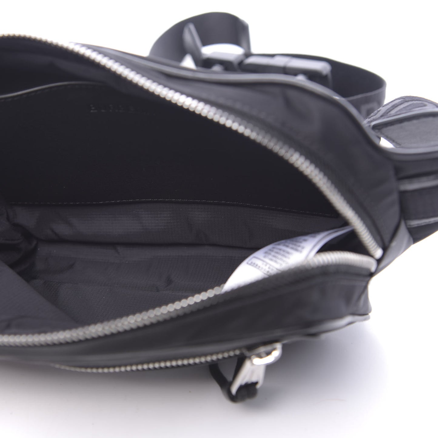 Econyl Logo Print Bum Bag Black