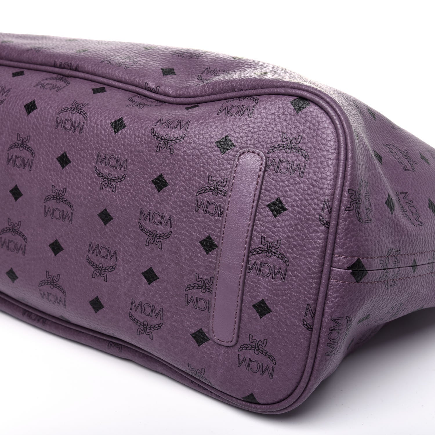 MCM Visetos Large Anya Shopper Tote Purple 14 of 16