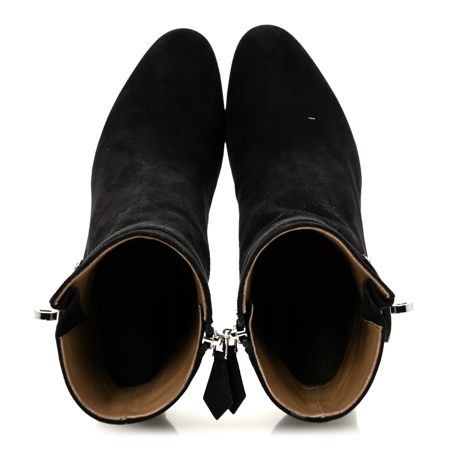 Suede Goatskin Saint Germain Ankle Boots 35.5 Black