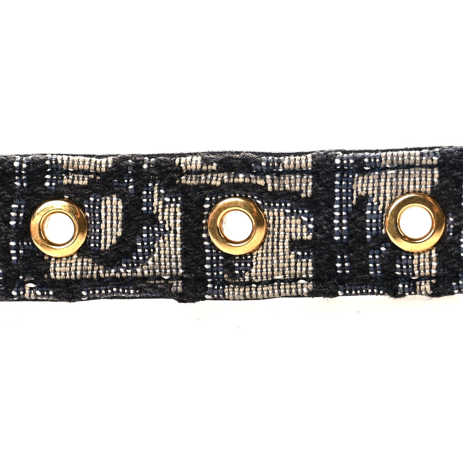 Christian Dior Jacquard Oblique 20mm Saddle Belt 75 30 Blue 3 of 6