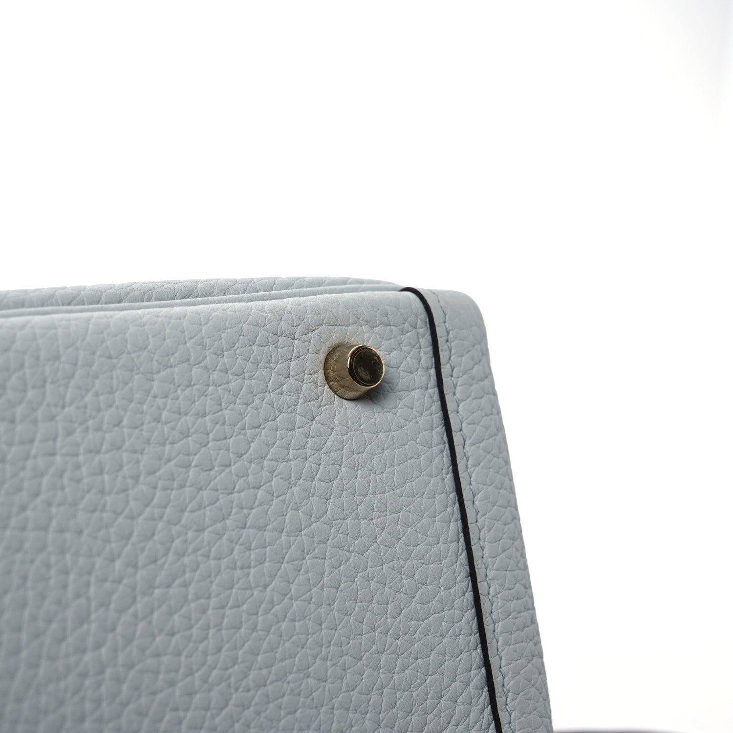 Hermes Taurillon Clemence Mini Lindy 20 Bleu Pale 12 of 13