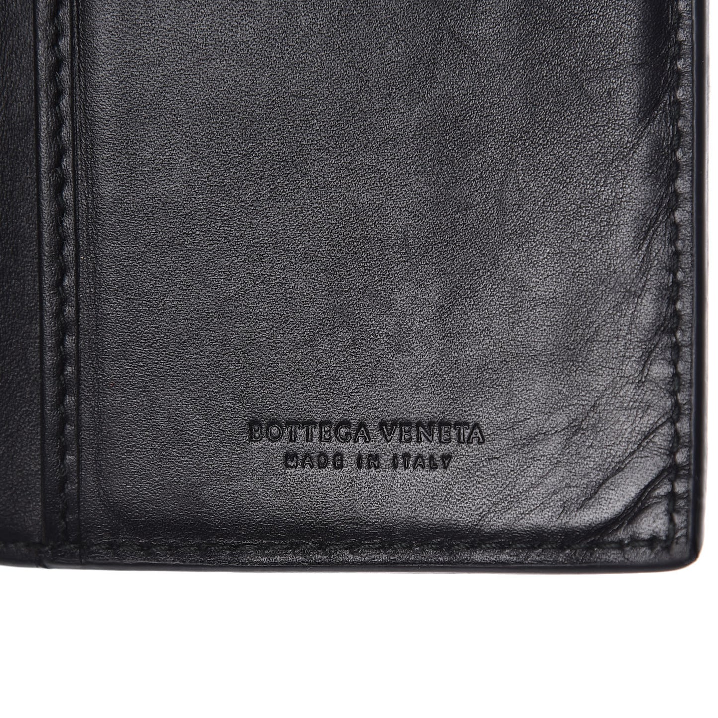 Nappa Intrecciato Flap Wallet Black