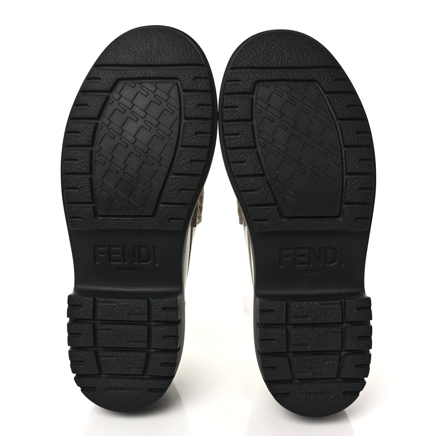 Vitello Abrasivato Fendigraphy 50mm Loafers 38.5 Blanco Babe