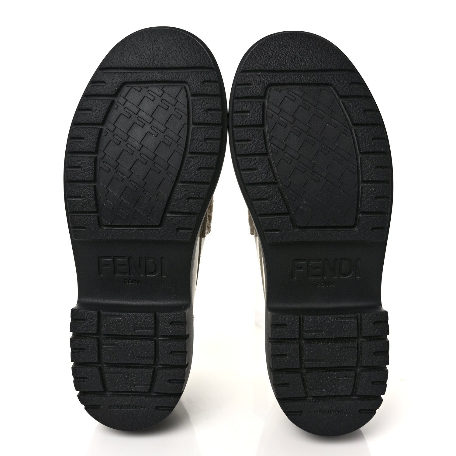 Fendi Vitello Abrasivato Fendigraphy 50mm Loafers 38.5 Blanco Babe 6 of 11