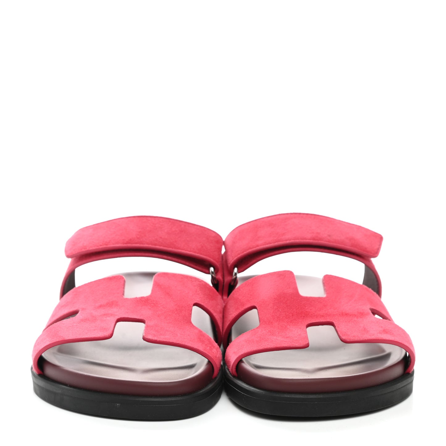 Suede Goatskin Womens Chypre Sandals 38.5 Rouge Marsala