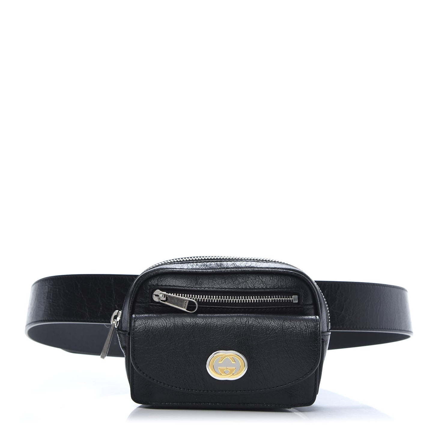 Fluffy Calfskin Mini Morpheus Belt Bag 70 28 Black