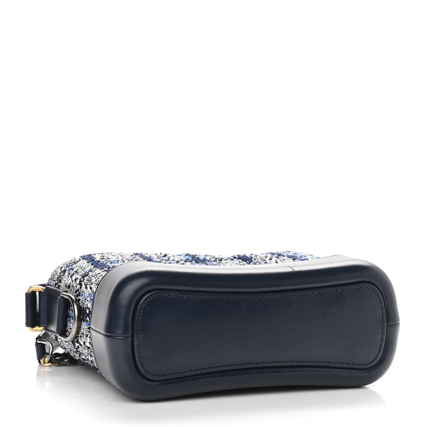 Tweed Calfskin Small Gabrielle Hobo Blue