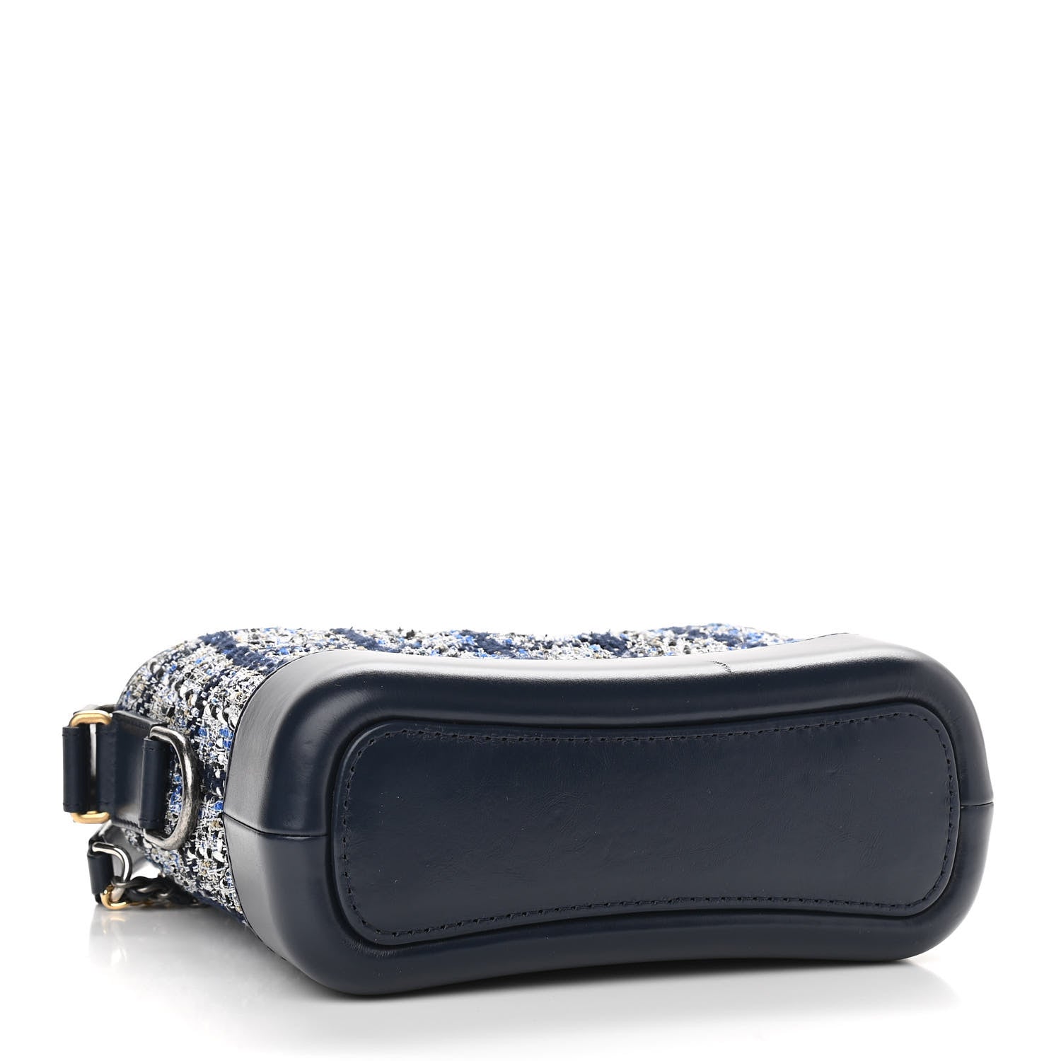 Chanel Tweed Calfskin Small Gabrielle Hobo Blue 4 of 11