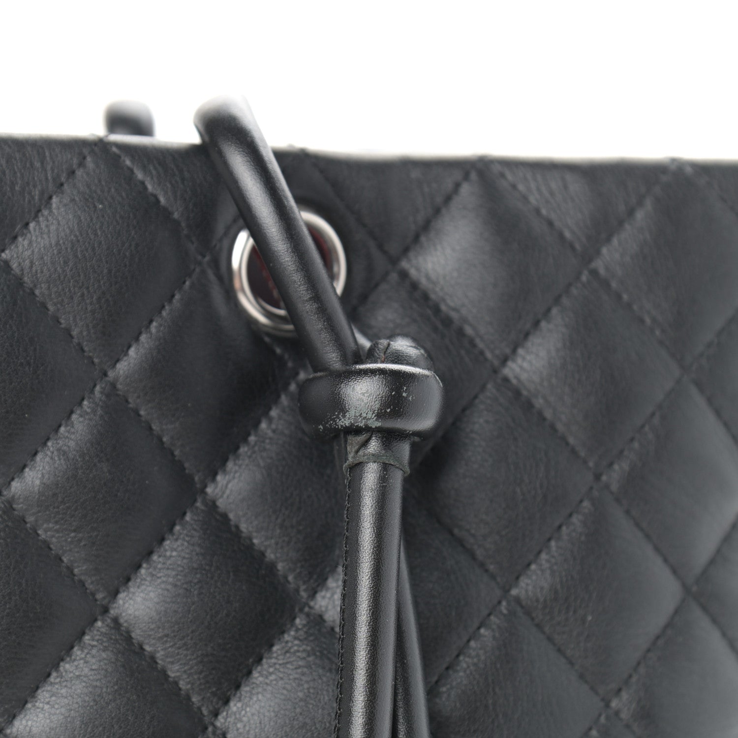 Chanel Calfskin Quilted Large Cambon Tote Black White 10 of 11