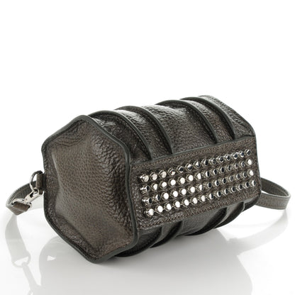 Alexander Wang Pebbled Lambskin Inside Out Rockie Gunpowder 4 of 8