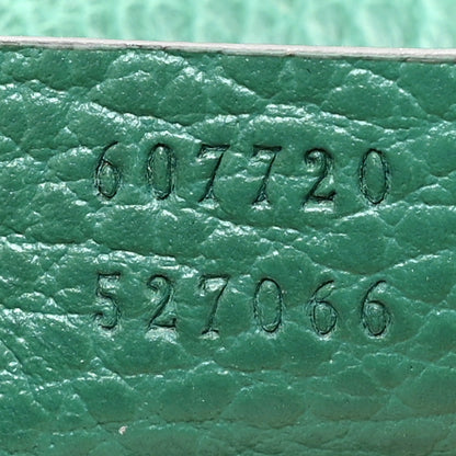 Gucci Dollar Calfskin Interlocking G Crossbody Bag Emerald 8 of 18