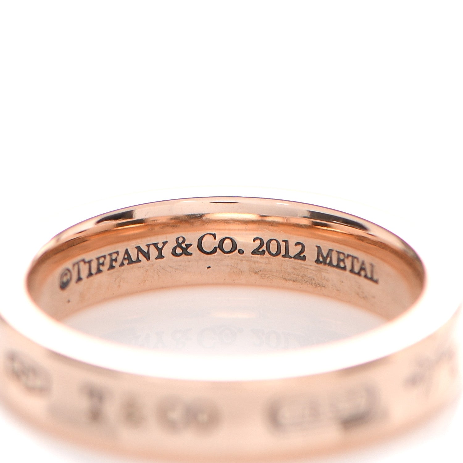 Tiffany Rubedo Narrow 1837 Band Ring 48 4.5 4 of 6