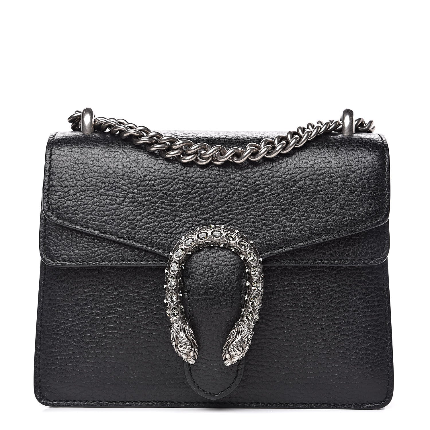 Gucci Calfskin Mini Dionysus Shoulder Bag Black 1 of 10