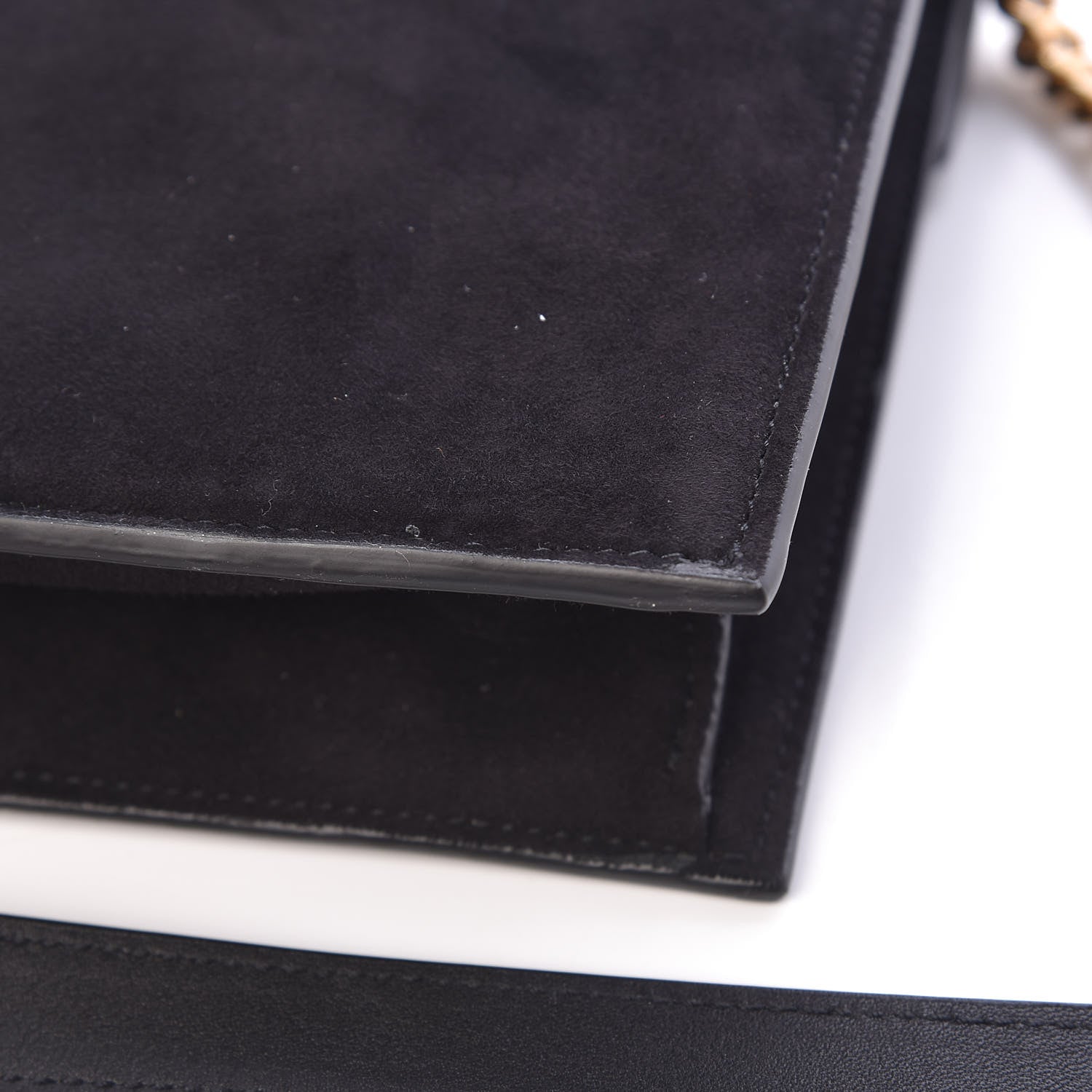 Saint Laurent Suede Calfskin Monogram Le Sept Chain Bag Black 9 of 9