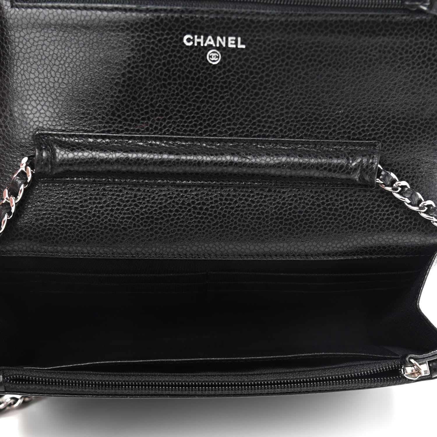 Chanel Caviar Quilted Wallet On Chain WOC Black 5 of 10