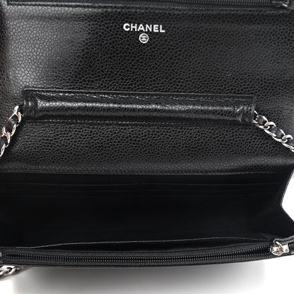 Chanel Caviar Quilted Wallet On Chain WOC Black 5 of 10