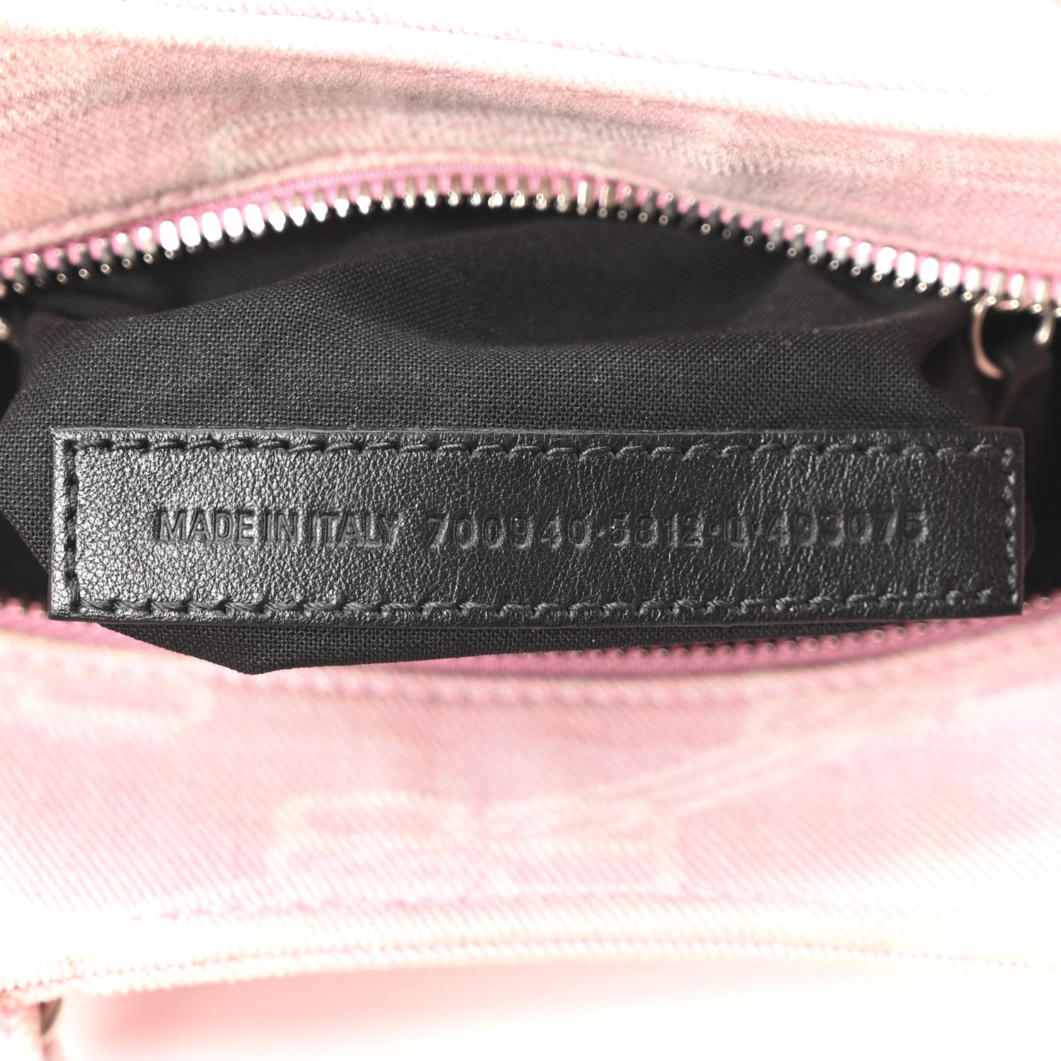 Balenciaga Denim BB Monogram Neo Cagole Handbag XS Pink 8 of 11