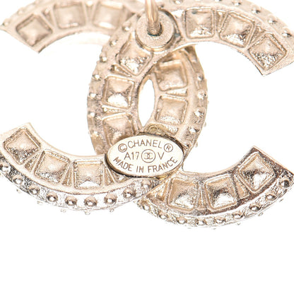 Chanel Crystal CC Earrings Gold 5 of 6