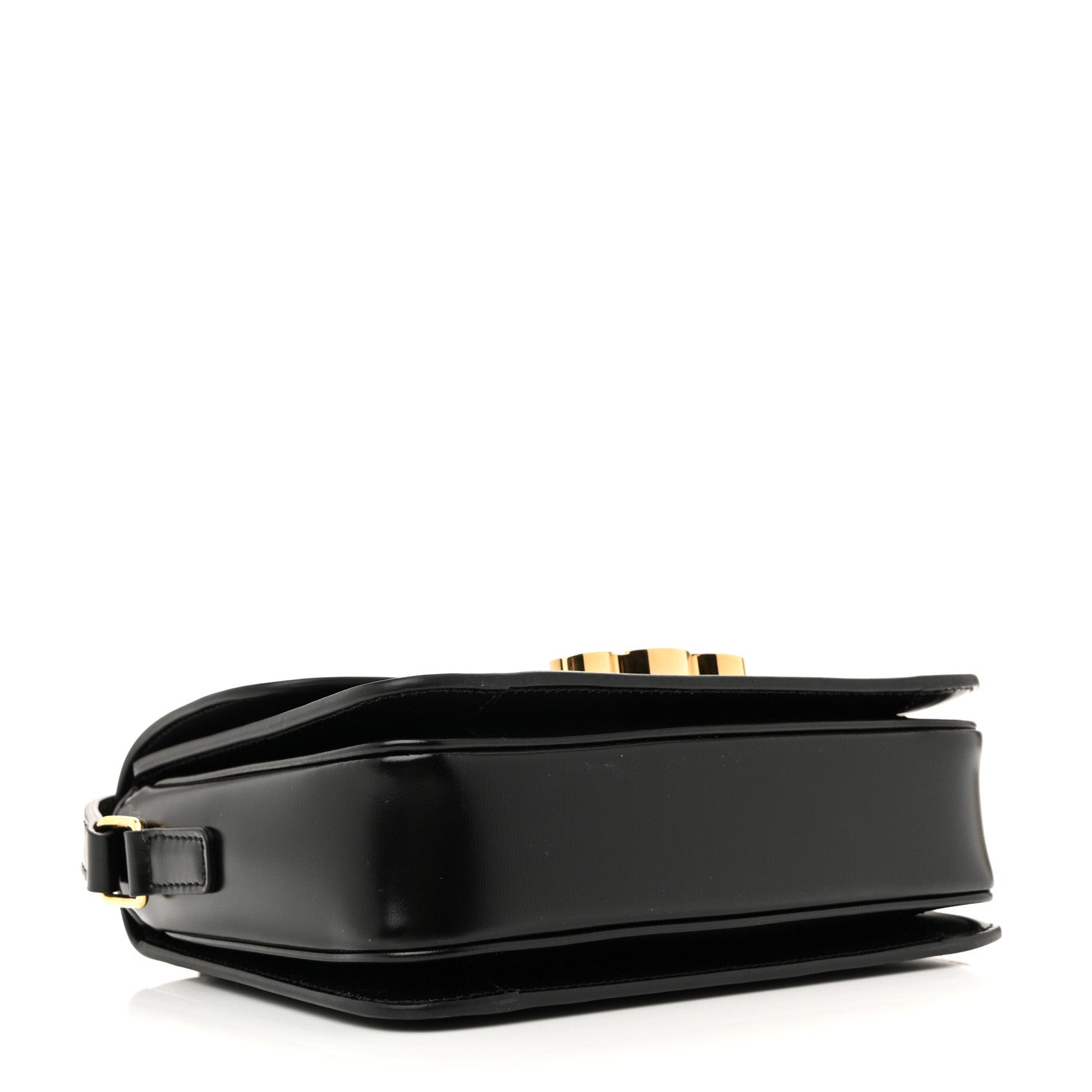 Celine Shiny Calfskin Teen Triomphe Black 4 of 11