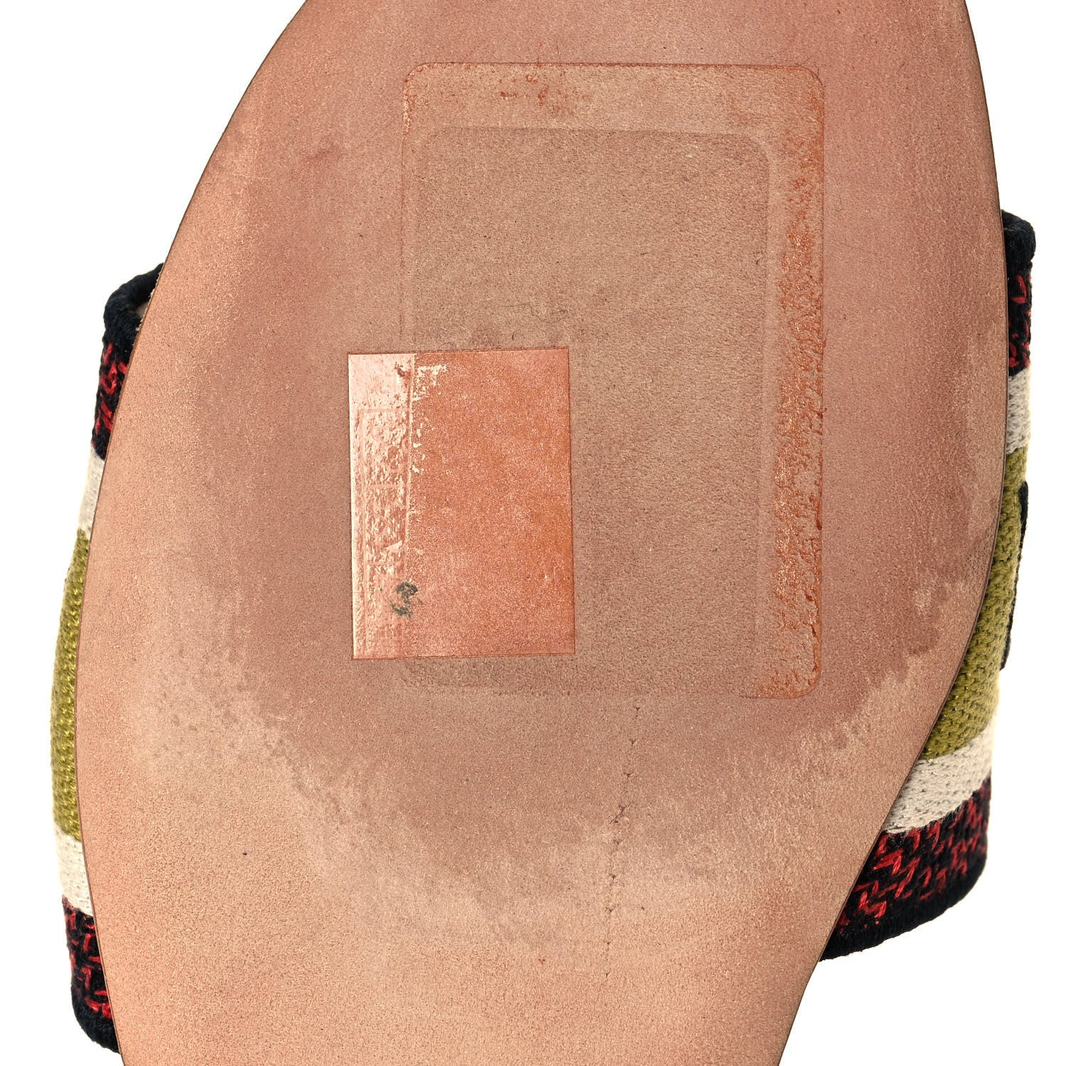 Christian Dior Canvas Dioraura Embroidered Dway Flat Slide Sandals 35 Multicolor 9 of 10