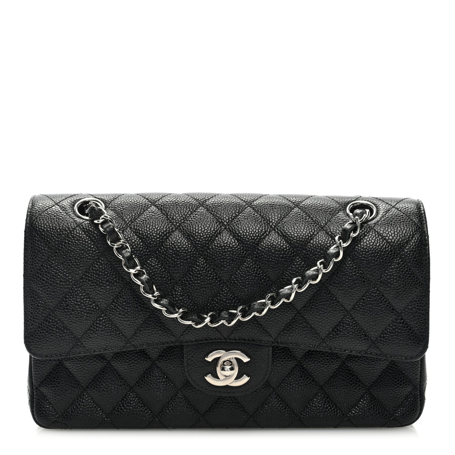 Chanel Caviar Quilted Medium Double Flap Black 1 of 9