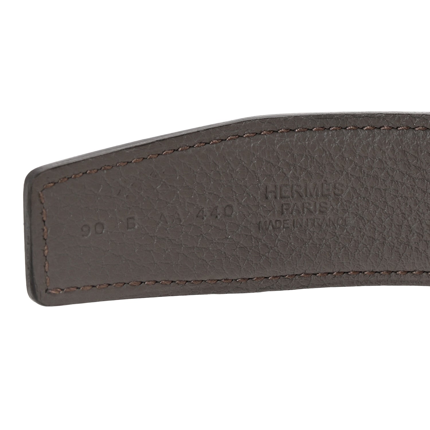Hermes Box Togo 32mm Belt Strap 90 36 Black Etain 5 of 5