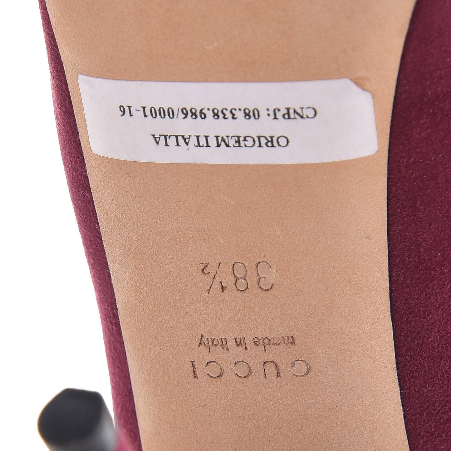 Suede Sofia Peep Toe Pumps 38.5 Fuchsia