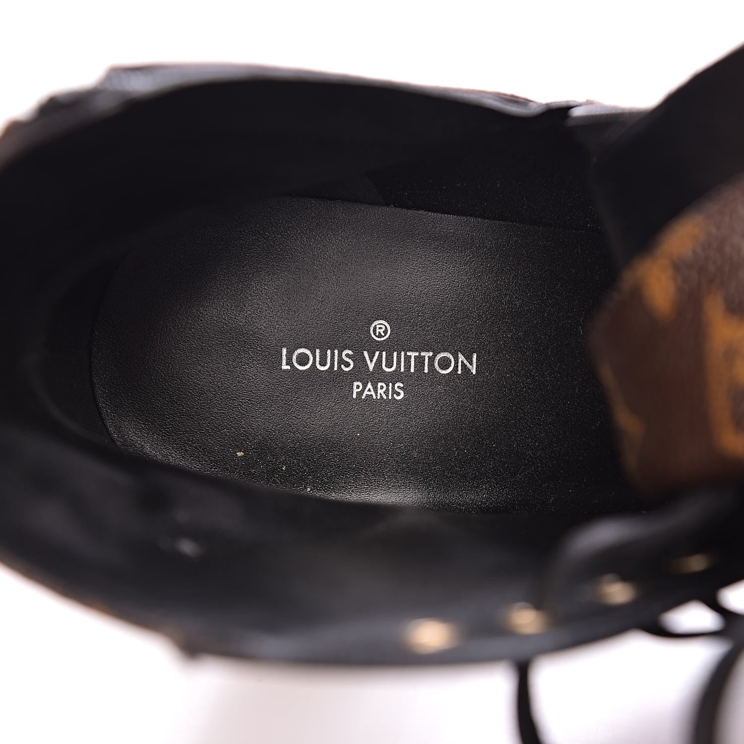 Louis Vuitton Patent Calfskin Monogram Star Trail Ankle Boots 36.5 Black 7 of 12