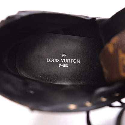 Louis Vuitton Patent Calfskin Monogram Star Trail Ankle Boots 36.5 Black 7 of 12
