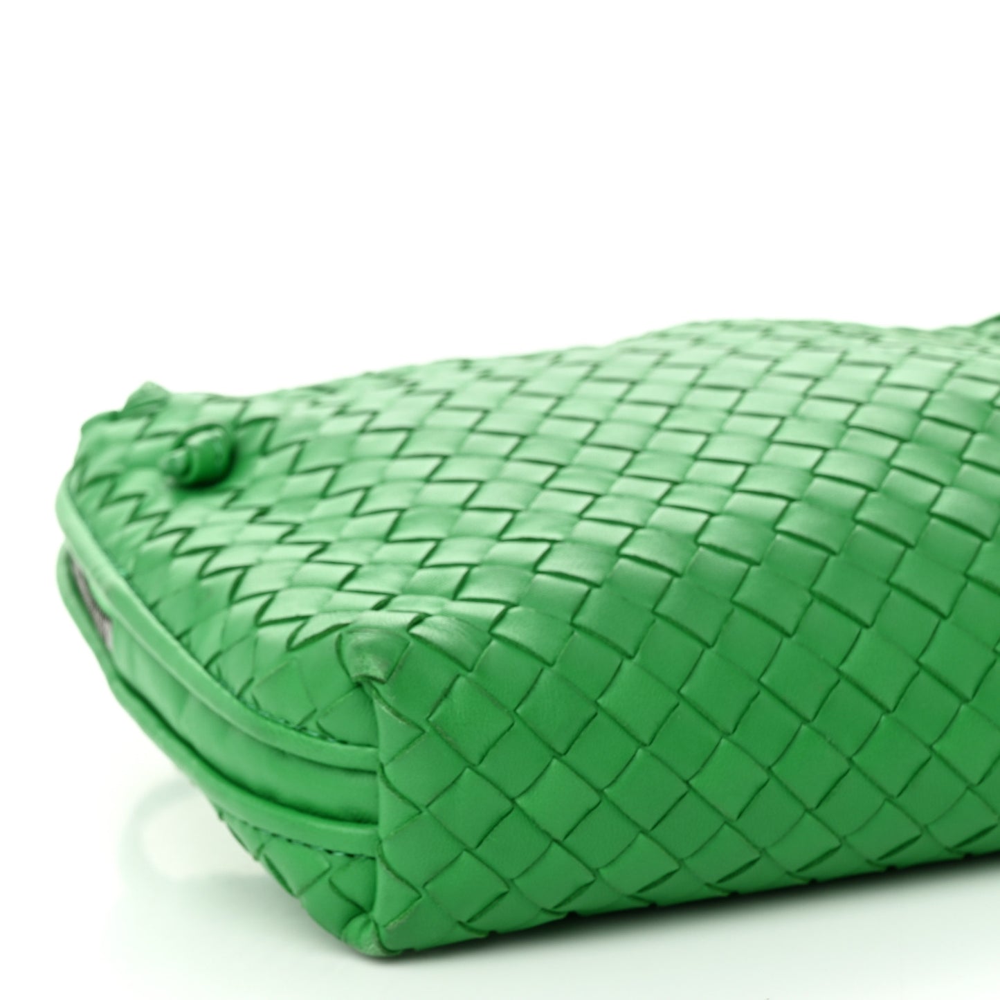 Nappa Intrecciato Nodini Crossbody Messenger Green