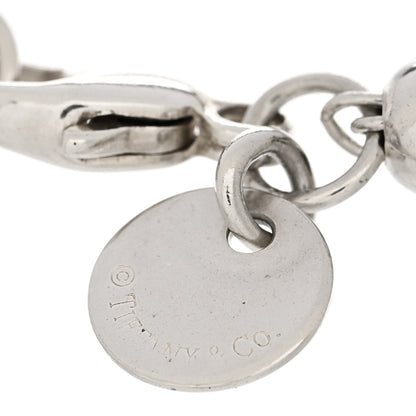 Tiffany Sterling Silver Enamel 4mm Return To Tiffany Heart Tag Bead Bracelet Blue 4 of 4