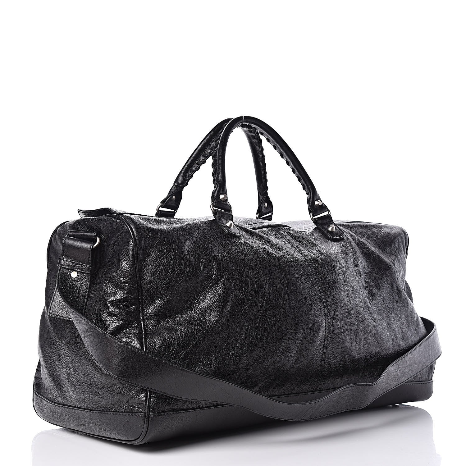 Balenciaga Agneau Classic Silver Hardware S Squash Boston Black 3 of 9