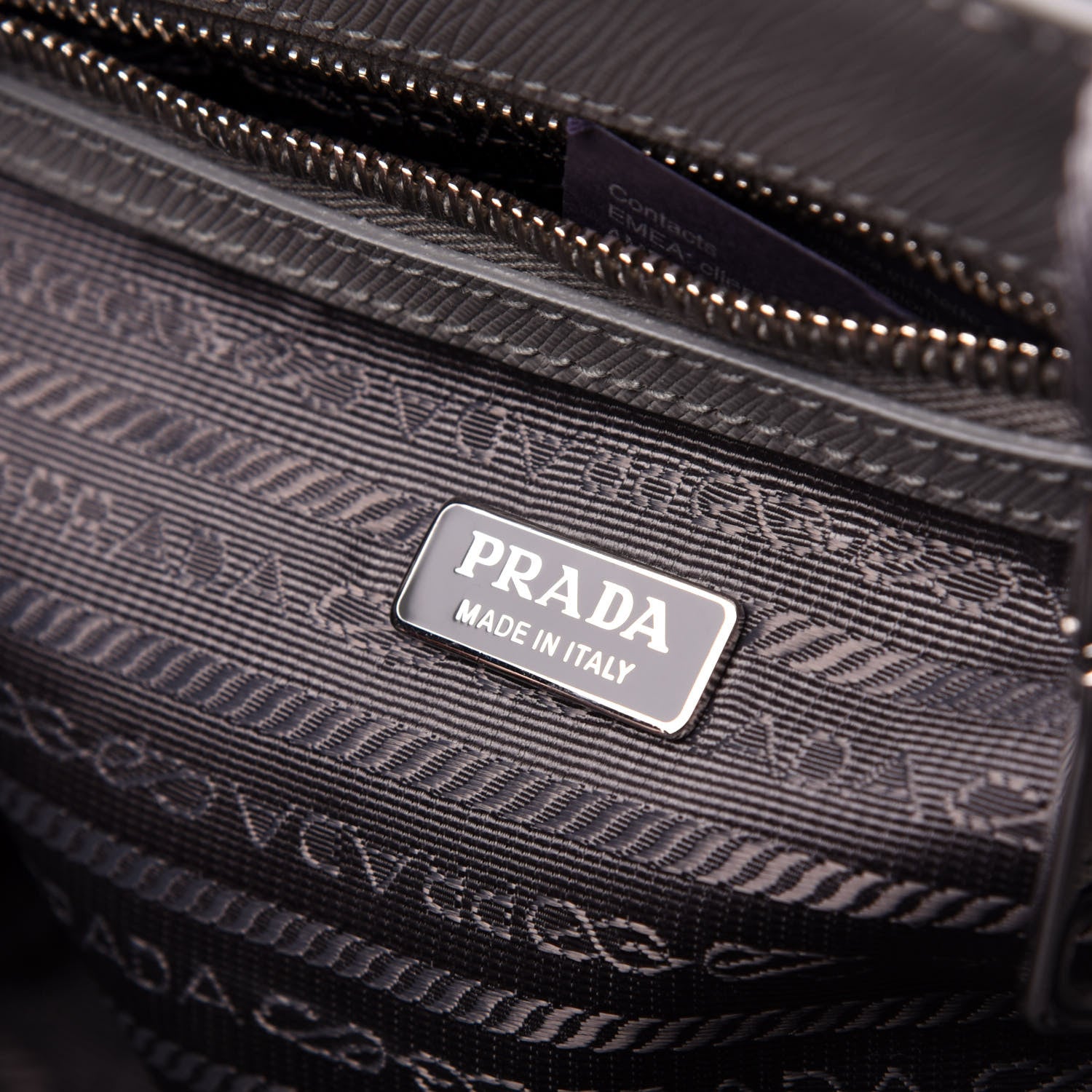 Prada Saffiano Lux Micro Galleria Shoulder Bag Ardesia 6 of 14