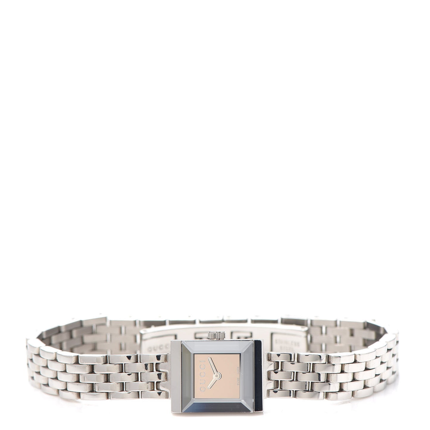 Stainless Steel 14mm G-Frame Square Quartz Watch Pink