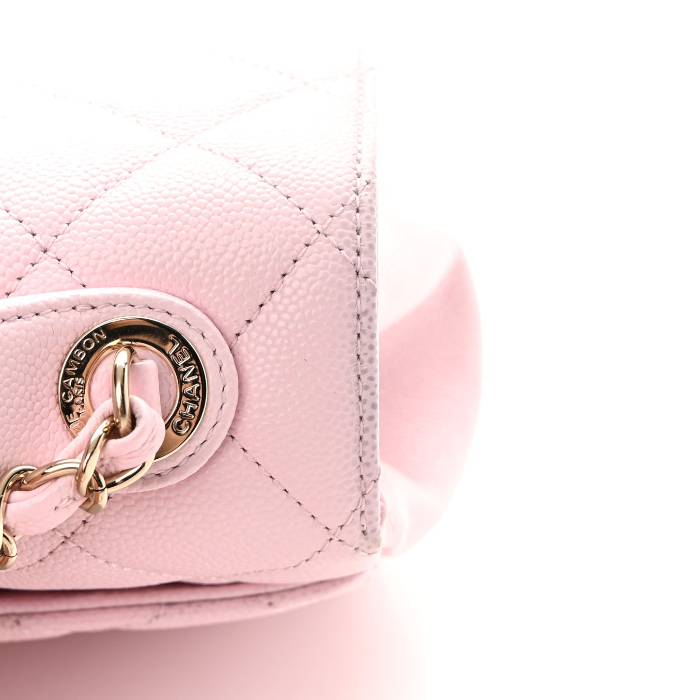 Caviar Quilted Medium Business Affinity Flap Light Pink