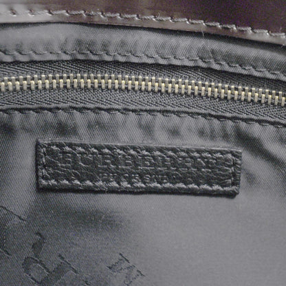 Burberry Glossed Leather Doyle Shoulder Bag Ink and Plum 8 of 8