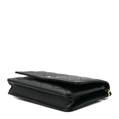 Chanel Caviar Quilted Wallet On Chain WOC Black 9 of 12