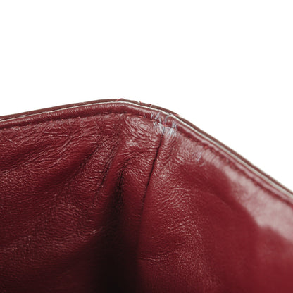 Chanel Patent Quilted Maxi Single Flap Dark Red 12 of 12