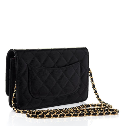 Chanel Caviar Quilted Wallet On Chain WOC Black 2 of 4