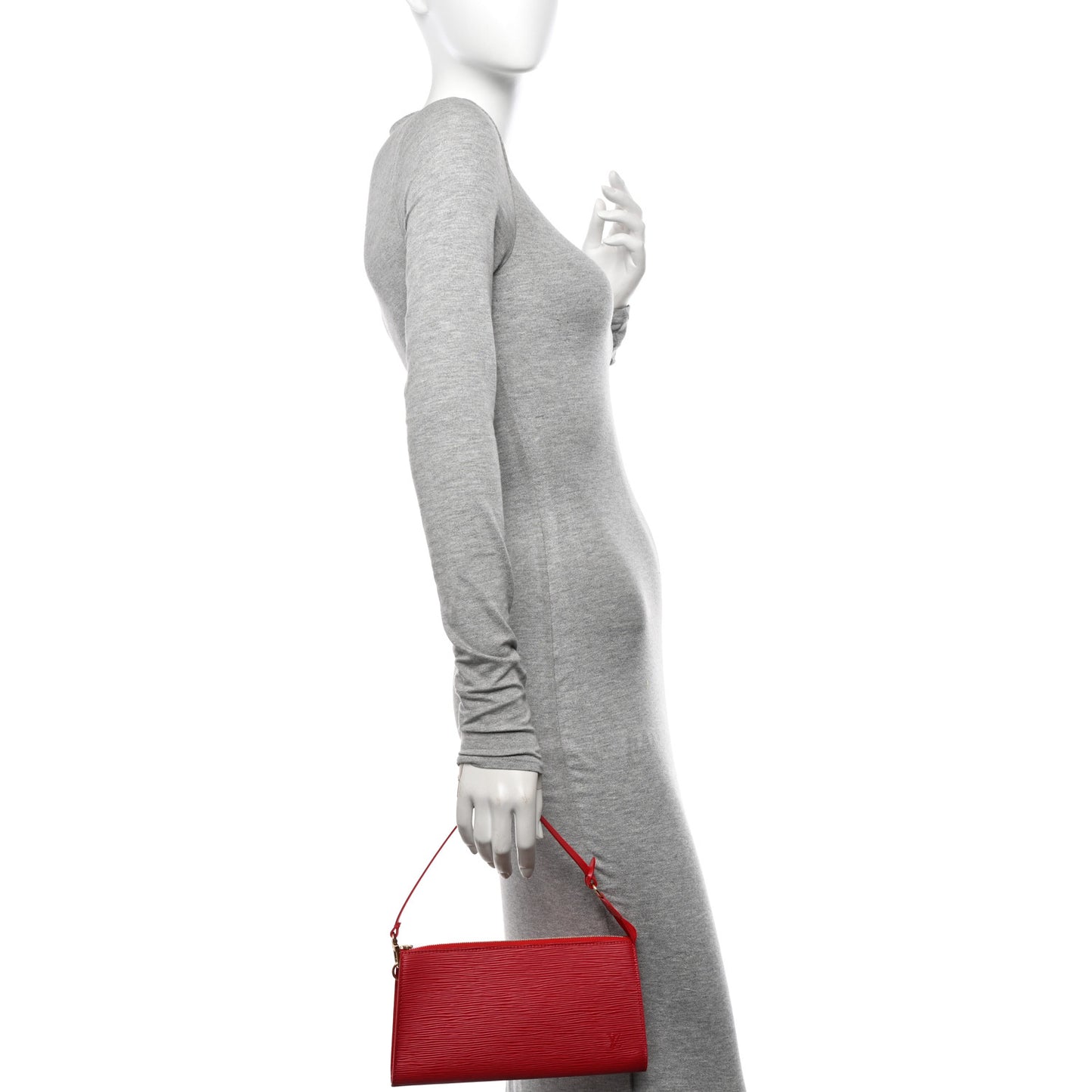 Epi Pochette Accessories 21 Castillan Red